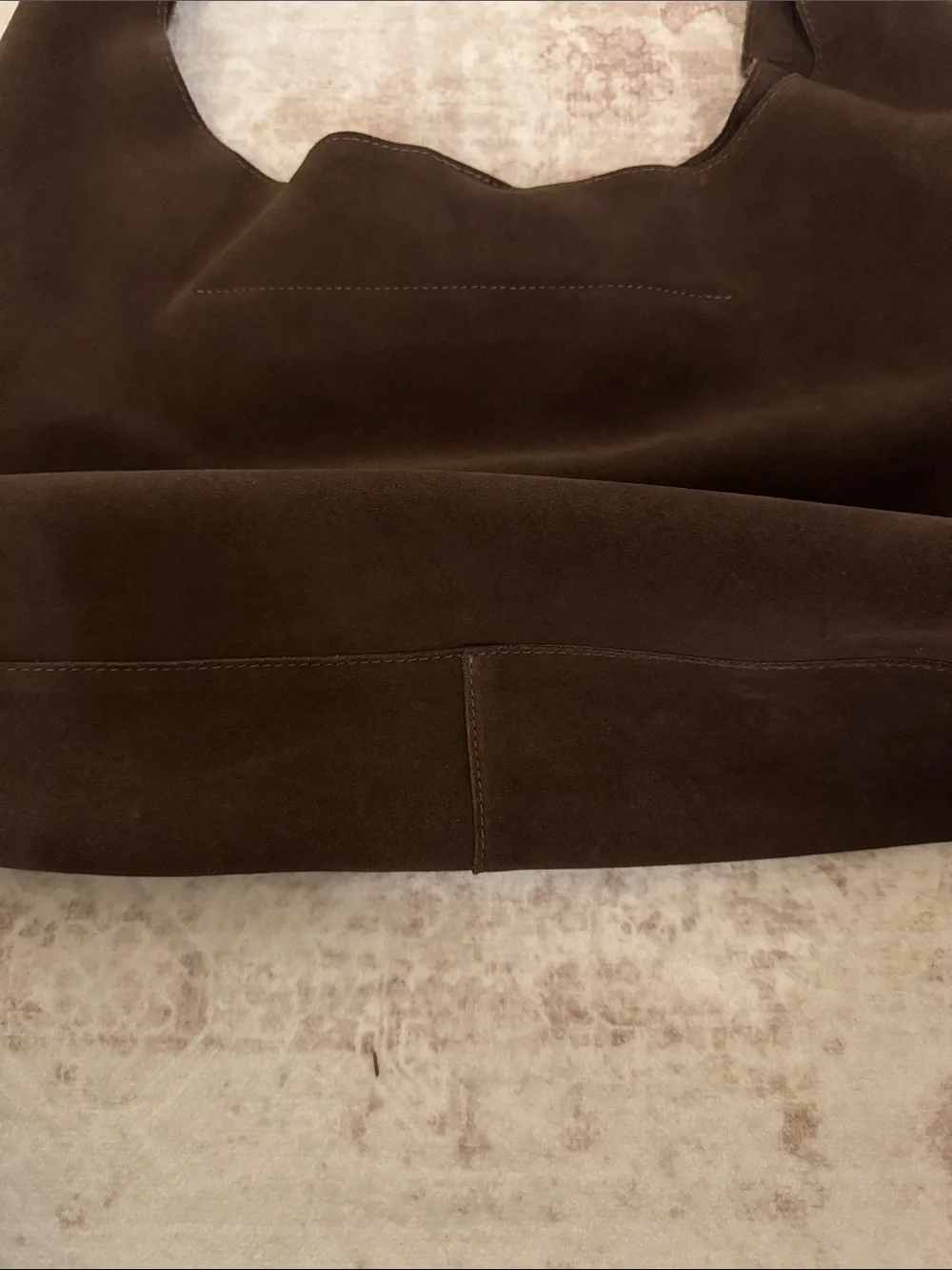 NWT & Other Stories Large Suede Tote Bag - Brown - Picture 7 of 11